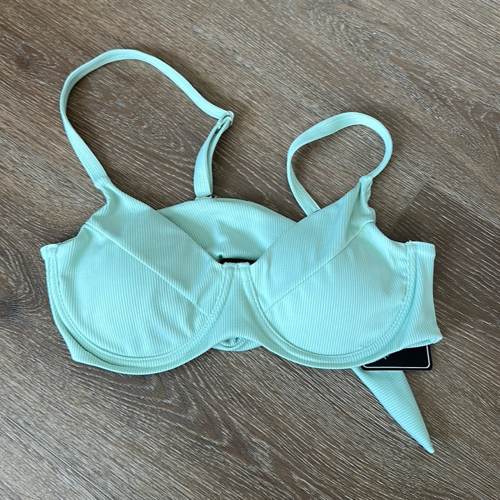 Zaful swim suit top. Mint green and size L.